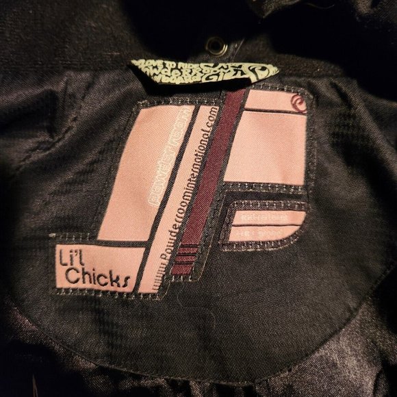 Powder Room Li'l Chicks Girls Two Piece Snowboard Ski Jacket Size XL - Picture 6 of 12